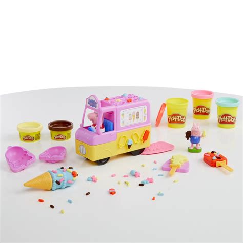 Ciastolina Świnka Peppa samochód z lodami Play Doh