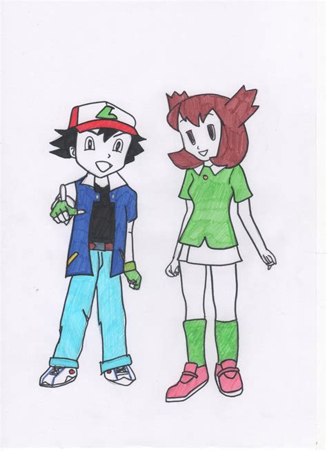 Ash and Latias Coloured by TwihardDigifan on DeviantArt