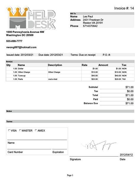 Invoice With Logo | Invoice Template Ideas