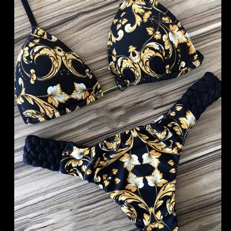 Sexy Floral Print Bikini Bandage Swimsuit Fashion Summer Bathers