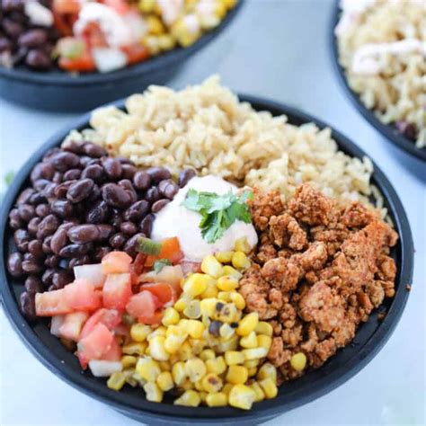 Chicken Burrito Bowl Meal Prep - Whole Lotta Yum