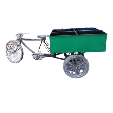 Green MS Garbage Cycle Rickshaw At Rs 15000 Garbage Cycle Rickshaw In