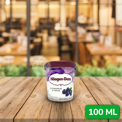 Jual Haagen Dazs Ice Cream Blueberries And Cream Flavour 100 Ml