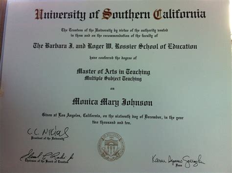 Diploma Usc Diploma