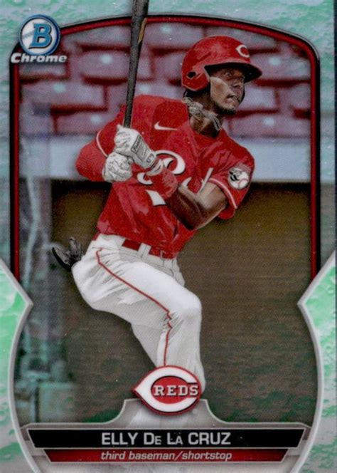 Elly De La Cruz 2023 Bowman BCP 65 Chrome Prospects Lunar Glow