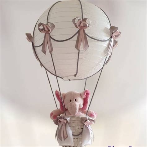 Hot Air Balloon Nursery Lamp Shade In Baby Blue Toy Not Etsy