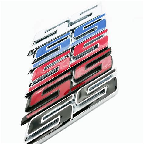 Car Ss Letter Grille Fender Lid Trunk Emblem Badge For Camaro Impala