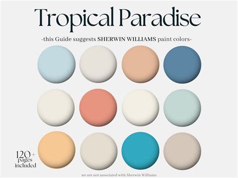 Sherwin-williams Color Palette: Tropical Paradise, 12 Sherwin Williams ...