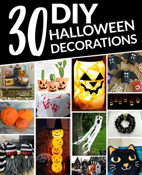 30 Diy Halloween Decorations Scratch And Stitch