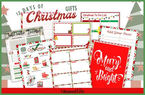 25 Days Of Christmas Freebies Deals Vibrance Bliss