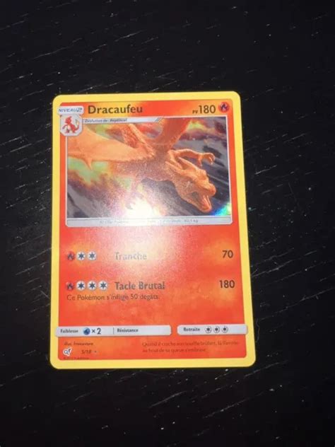 CARTE POKÉMON DRACAUFEU 5 18 Holo Détective Pikachu EUR 18 10 PicClick FR