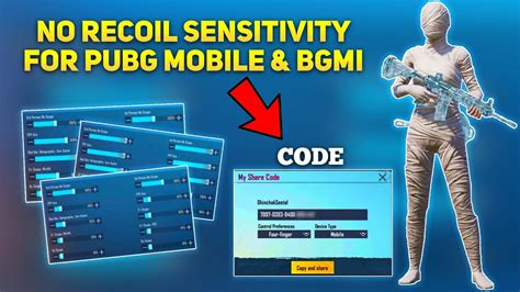 Bgmi New Zero Recoil Sensitivity Code Control Setting PUBG BGMI