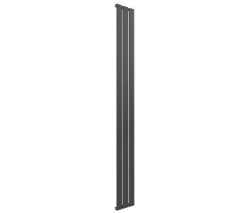 Reina Flat Single Panel Anthracite Vertical Designer Radiator 1800mm