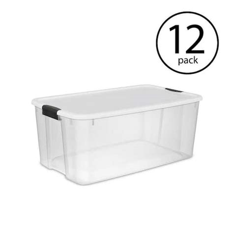 Sterilite Qt Ultra Latching Storage Bin Box Container Clear