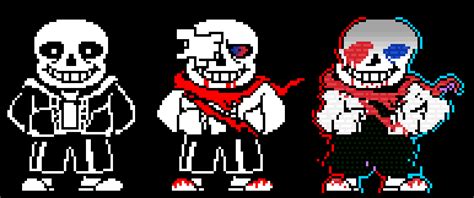 Aftertale Sans Battle Sprite Pixel Art Maker Images