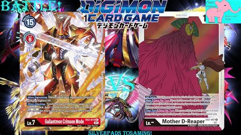 Digimon TCG EX2 Gallantmon Vs D Reaper Full Match YouTube