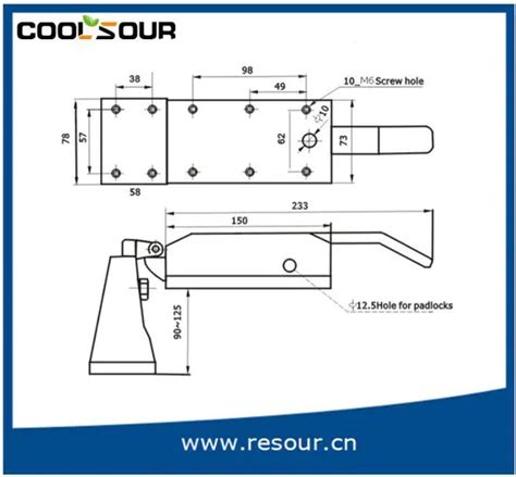 Safety Latches Cold Room Door Latch Dl Cx Safety Latch