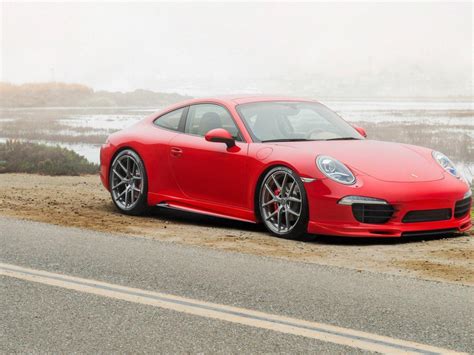 wallpaper porsche, 911, carrera 4s, red, side view HD : Widescreen ...