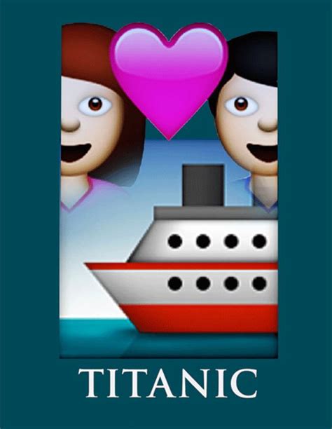 38 Pósters De Películas Hechos Con Emojis Titanic