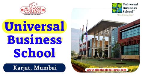 Universal Business School Best BBA MBA College In Mumbai UBS