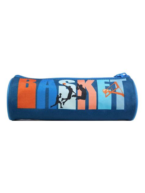 BAGTROTTER Trousse Scolaire Ronde Phileas Bleue Basket Bleu Kiabi