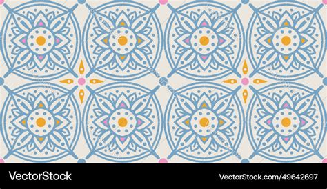 vintage seamless abstract floral pattern vector image