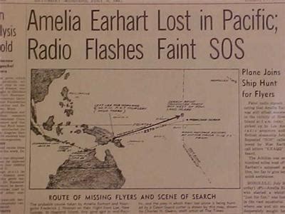 VINTAGE NEWSPAPER HEADLINE ~AMELIA EARHART AIRPLANE FLIGHT SOS PLANE ...