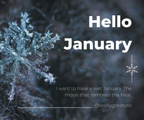 Hello January Facebook Cover