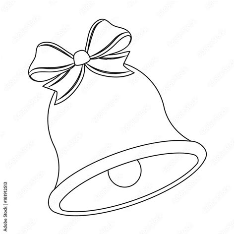 Christmas Bell Single Icon In Outline Style For Design Christmas