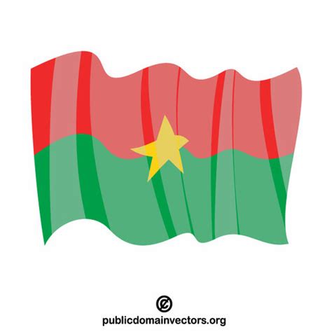 Flag of Burkina Faso vector clip art | Public domain vectors