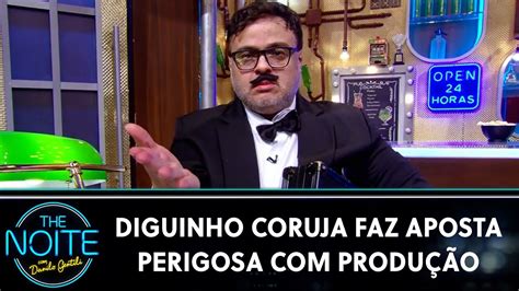 Diguinho trolou Danilo Gentili em aposta produção do The Noite