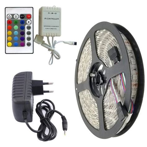 Fita Led Rgb Colorida Rolo M Fonte V Controle Remoto Mix