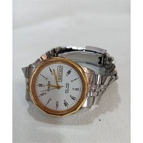 Jual Tissot Pr Saphire Bezel Goldplated Shopee Indonesia