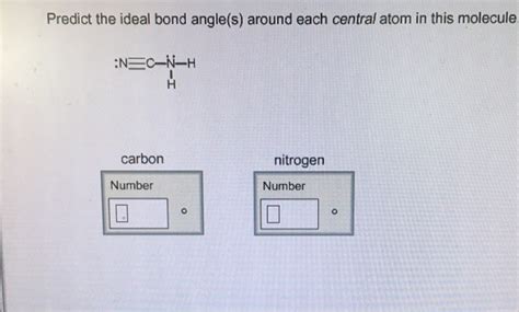 Solved Predict the ideal bond angle(s) around each central | Chegg.com