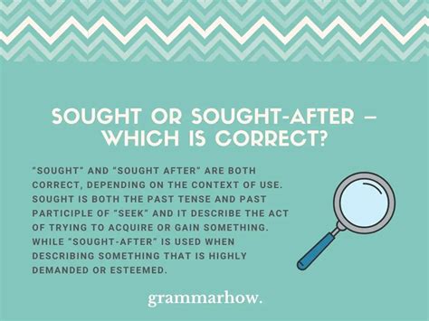 Sought or Sought-after - Which Is Correct? (With Examples) - TrendRadars