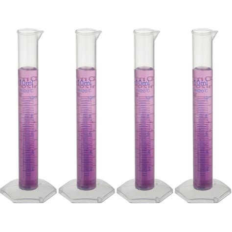 4 Pack Pp Graduated Cylinders 10ml Icyl 003