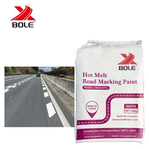 Traffic Symbols Thermoplastic White Reflective Road Line Marking Paint