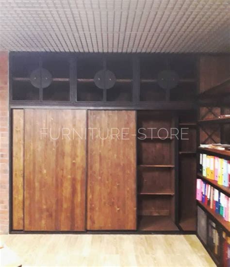 Шкафы: Шкаф-купе в стиле лофт на заказ в интернет-магазине Ярмарка ...