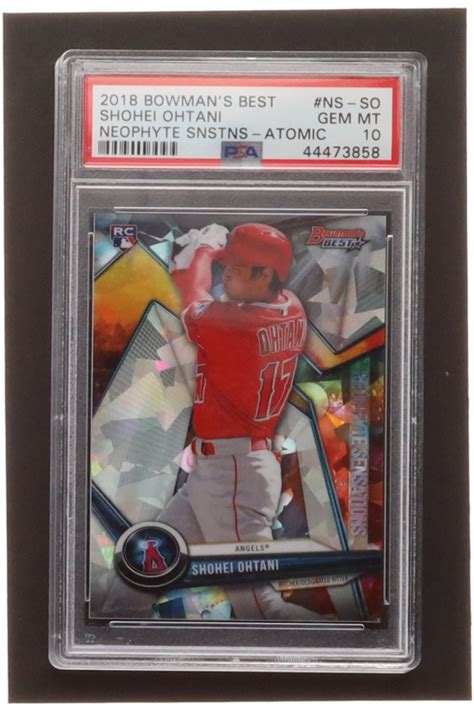 Shohei Ohtani 2018 Bowman S Best NS SO Neophyte Sensations Atomic