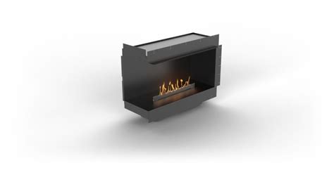 Planika Fires Forma Casing Left Corner With FLA4 Bioethanol Remote