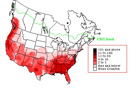 Eastern Towhee - Early Winter Range Map