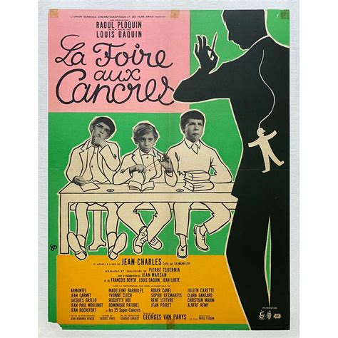 Affiche de film entoilée française de LA FOIRE AUX CANCRES 60x80 cm