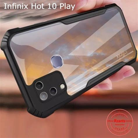 For Infinix Hot 10 Play Case Edge Reinforced Shockproof Hard