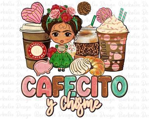 Cafecito Y Chisme Coffee Cups Png Sublimation Design Download, Mexico ...