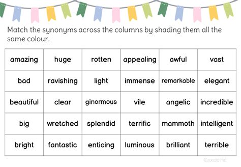 Synonym Match | Teaching Resources