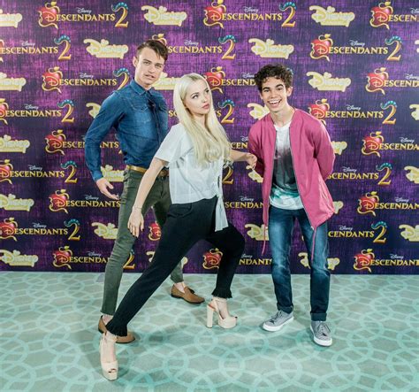 Dove Cameron Thomas Doherty And Cameron Boyce Doing Press Tour For