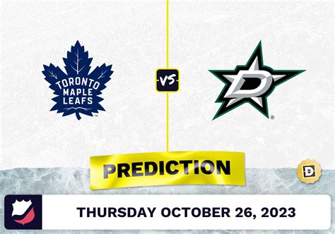 Maple Leafs vs. Stars Prediction and Odds - October 26, 2023