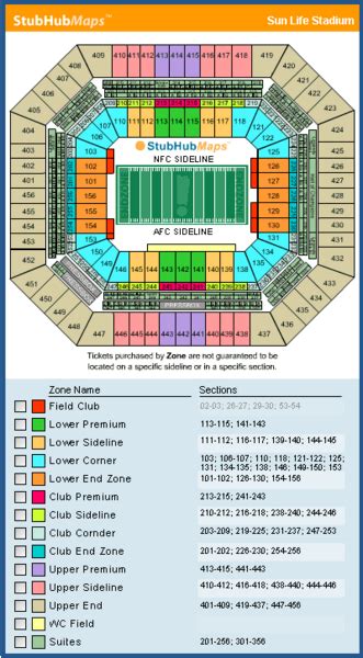 Hard Rock Stadium Seating Chart, Pictures, Directions, and History ...