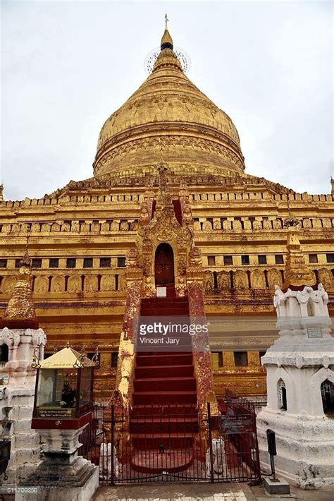 Shwe Zi Gon Paya Terracotta Temple Bagan Unesco Ruins Myanmar Asia