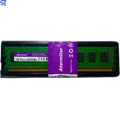 Memoria Ram Desktop DDR3 8GB 1333MHz Atermiter Para Intel Sobraltech